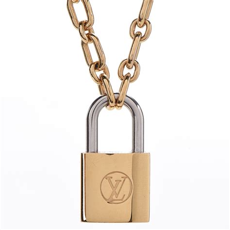 blue louis vuitton gold lock|Louis Vuitton necklace price.